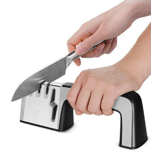 Tinchu - 4 in 1 Knife Sharpener Diamond Coated Knife & Scissors Sharpener