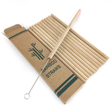 Load image into Gallery viewer, Reusable Eco-Friendly Bamboo Straws
