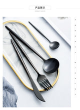 Load image into Gallery viewer, Luxury Black Cutlery Set